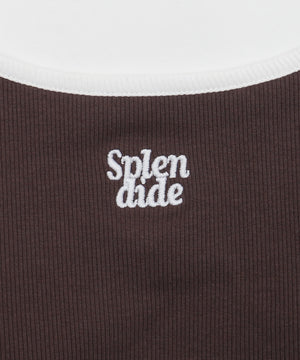 ワンポイント刺繍キャミ