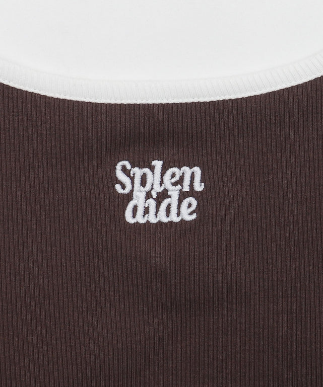 ワンポイント刺繍キャミ