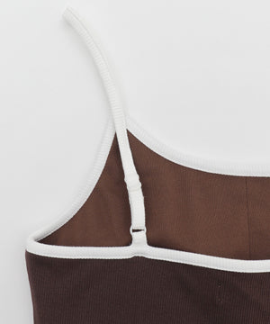 ワンポイント刺繍キャミ