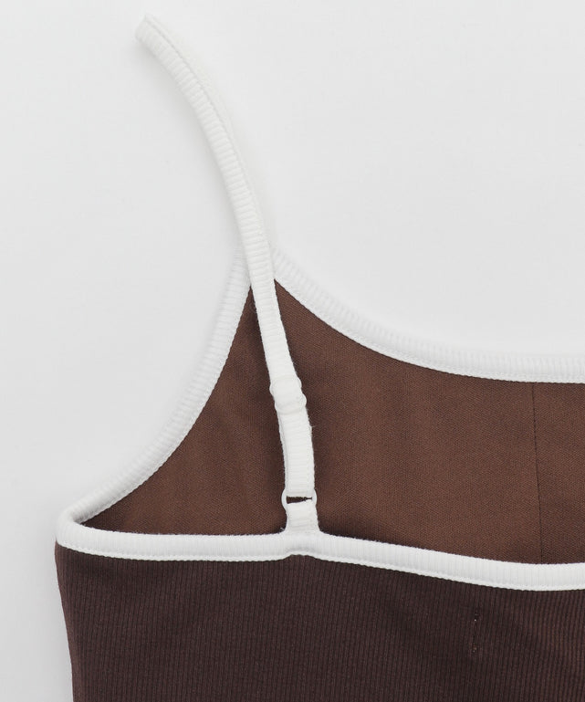 ワンポイント刺繍キャミ