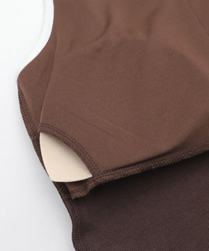 ワンポイント刺繍キャミ