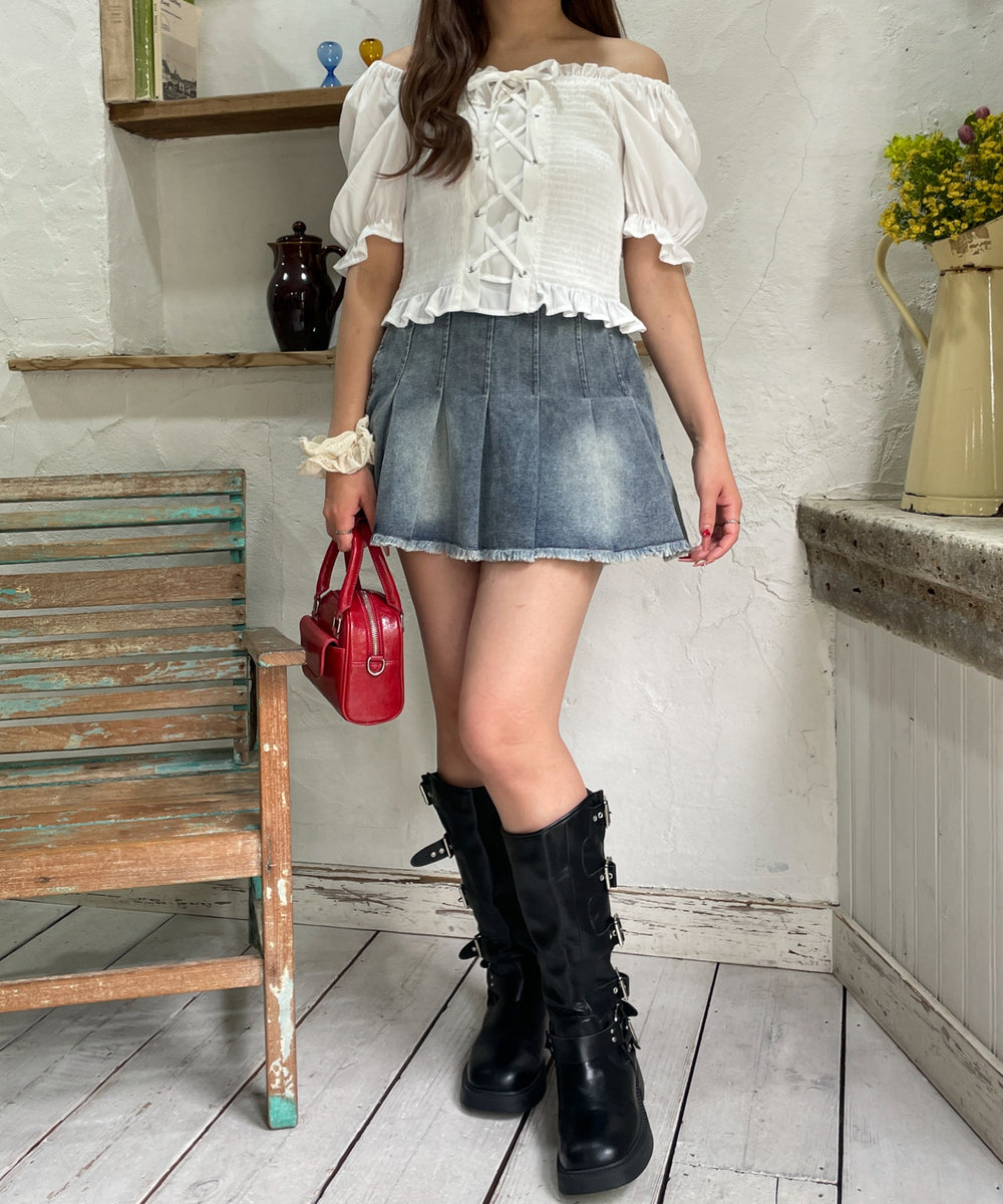 ホワイト　モデル:155cm F着用