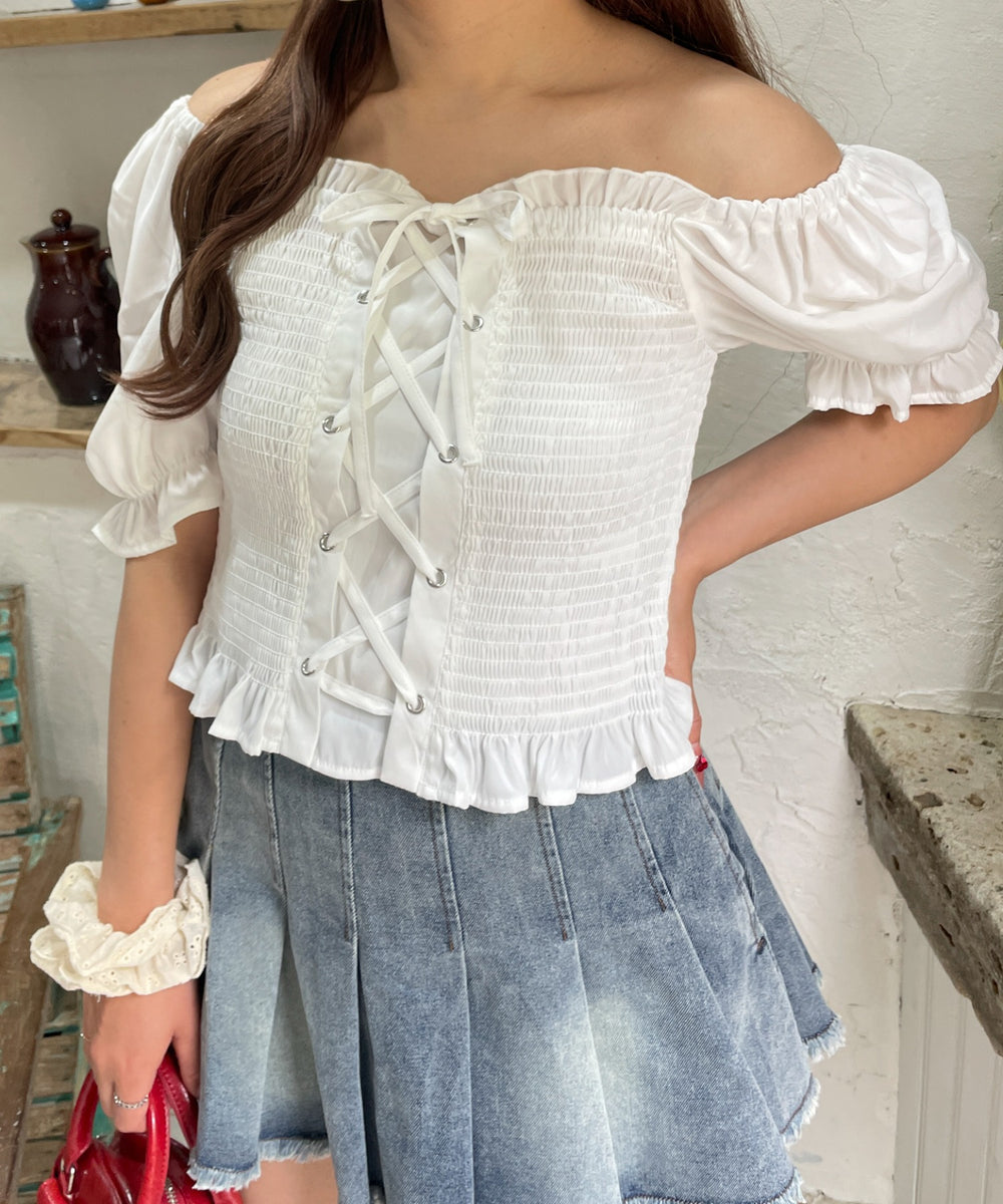 ホワイト　モデル:155cm F着用