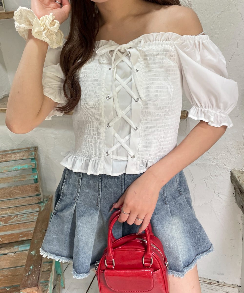 ホワイト　モデル:155cm F着用