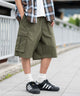 ナイロンイージーバギーカーゴショーツ/オリーブ モデル：178cm L着用