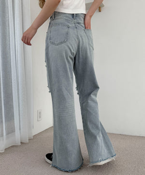 デニム淡加工 モデル：160cm M着用