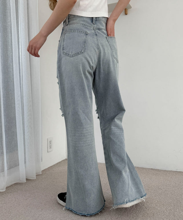 デニム淡加工 モデル：160cm M着用