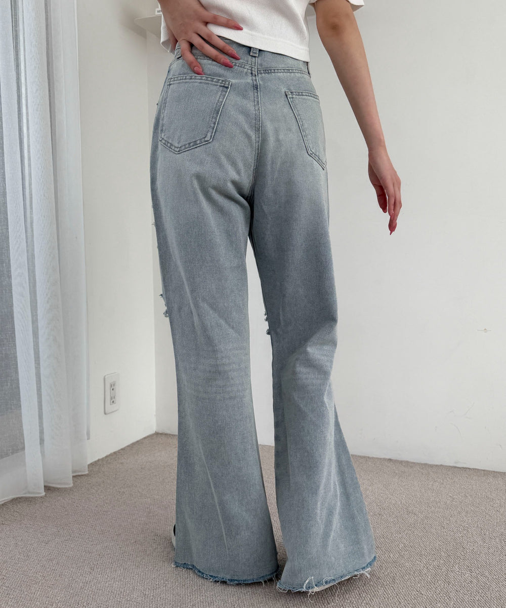 デニム淡加工 モデル：160cm M着用