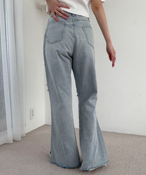 デニム淡加工 モデル：160cm M着用