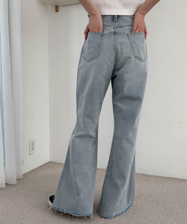 デニム淡加工 モデル：160cm M着用