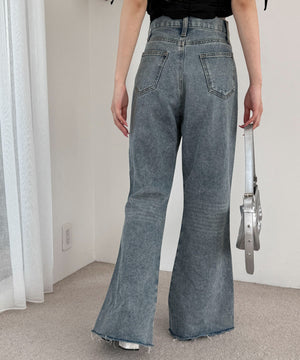 デニム中濃加工 モデル：160cm M着用