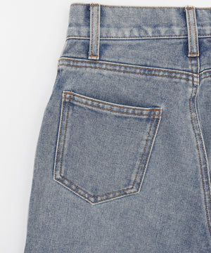 ダメージフレアデニムパンツ