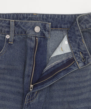 サマーデニムバレルレッグパンツ