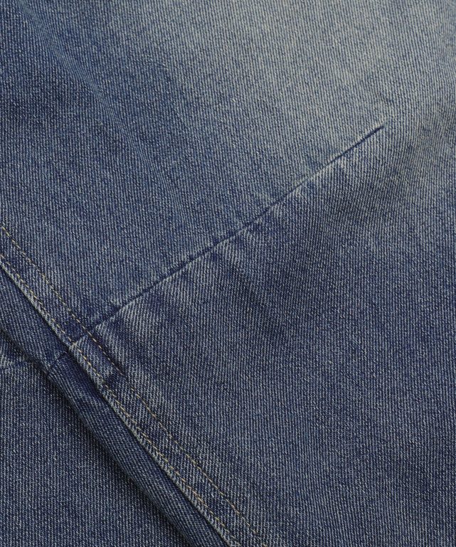 サマーデニムバレルレッグパンツ