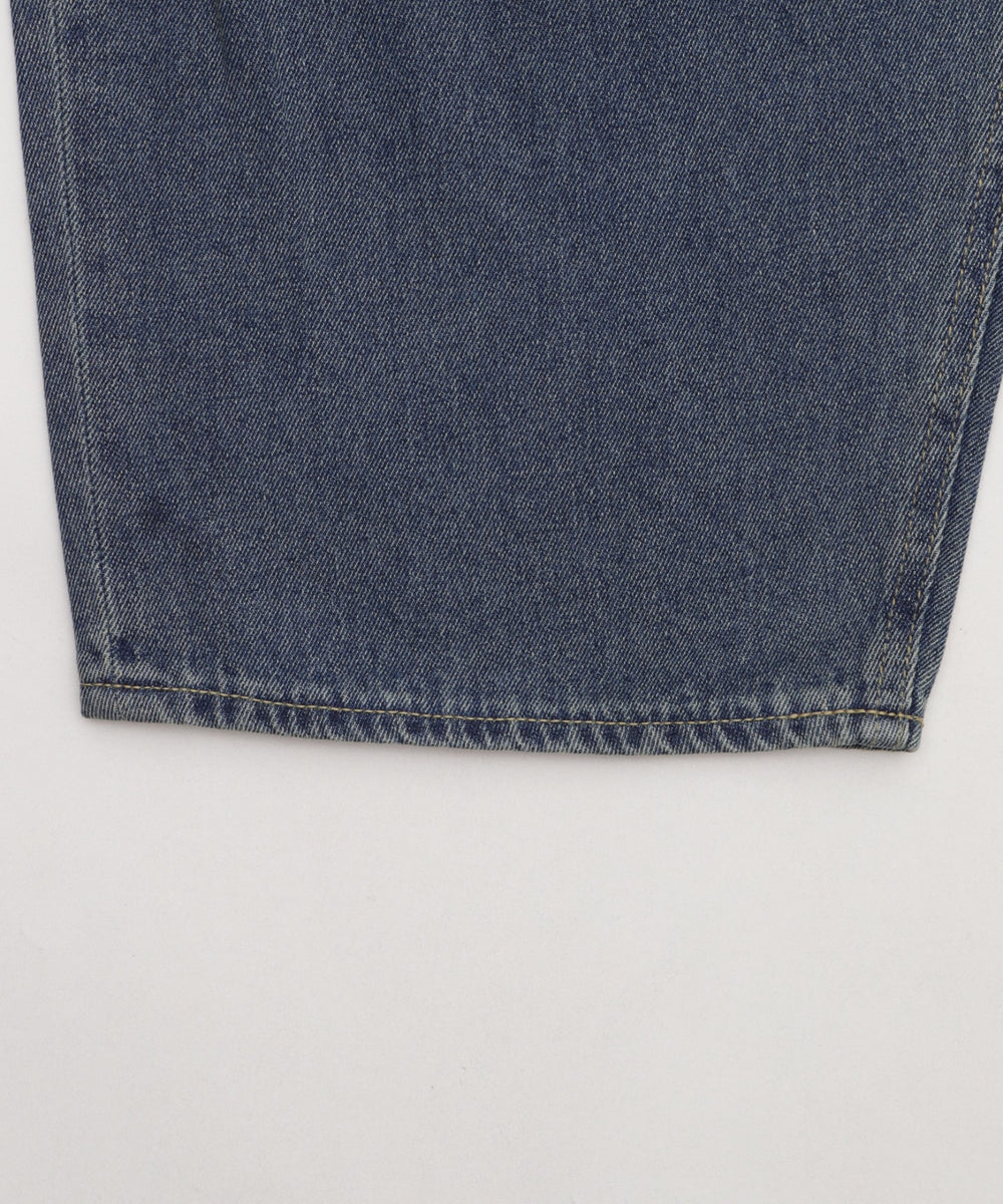 サマーデニムバレルレッグパンツ