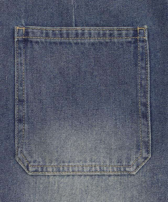 サマーデニムバレルレッグパンツ