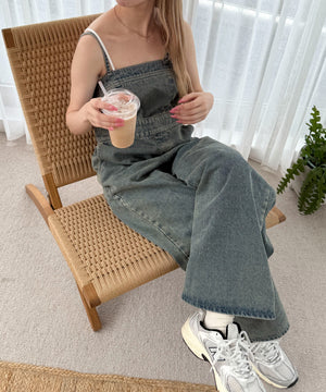 デニム中濃加工 モデル：160cm F着用