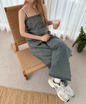 デニム中濃加工 モデル：160cm F着用