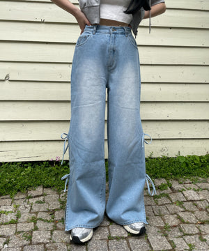 デニム淡　モデル:155cm M着用