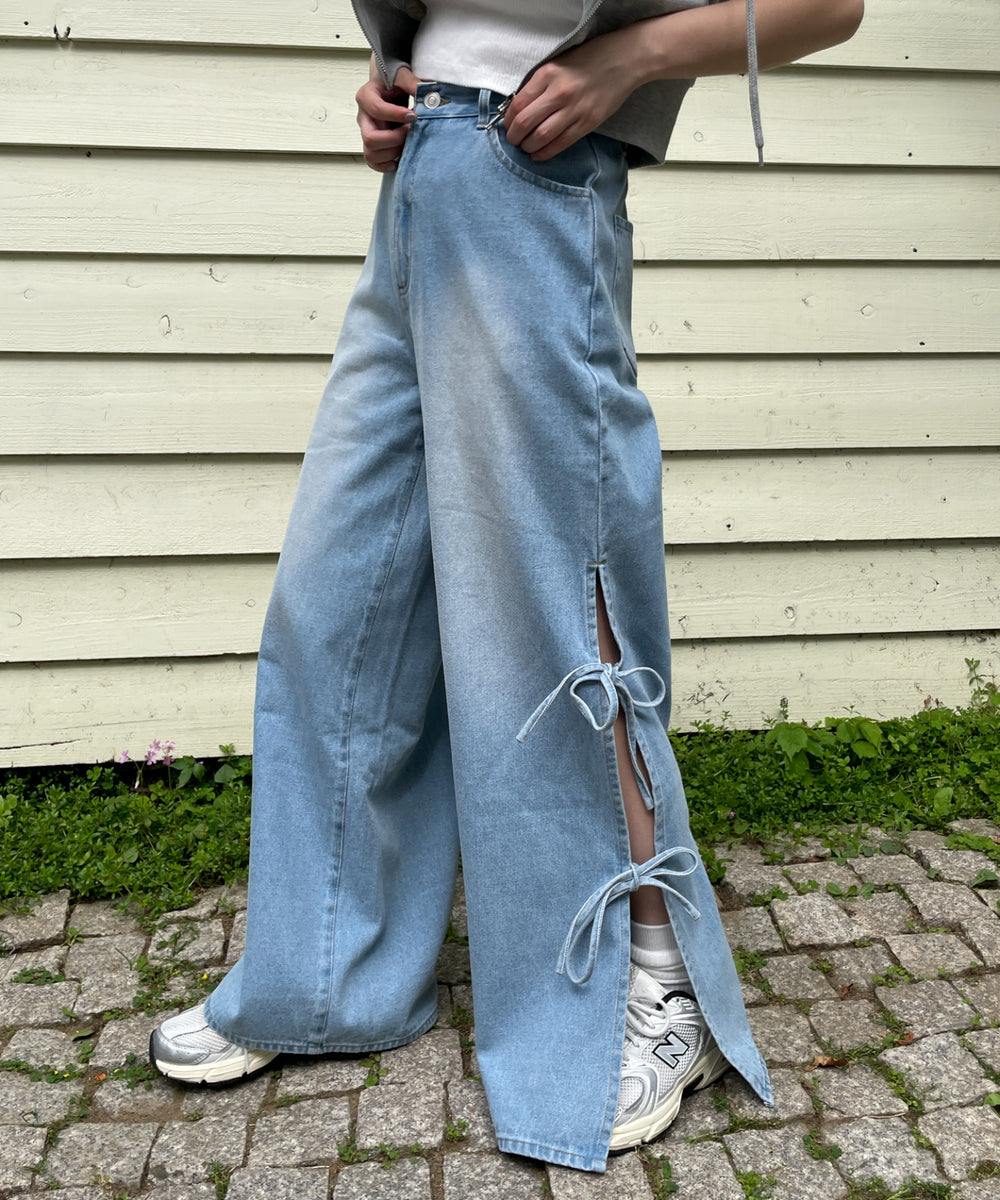 デニム淡　モデル:155cm M着用