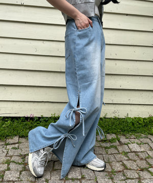 デニム淡　モデル:155cm M着用