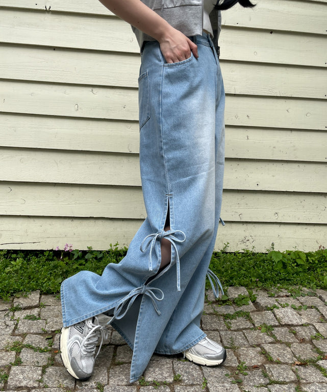 デニム淡　モデル:155cm M着用