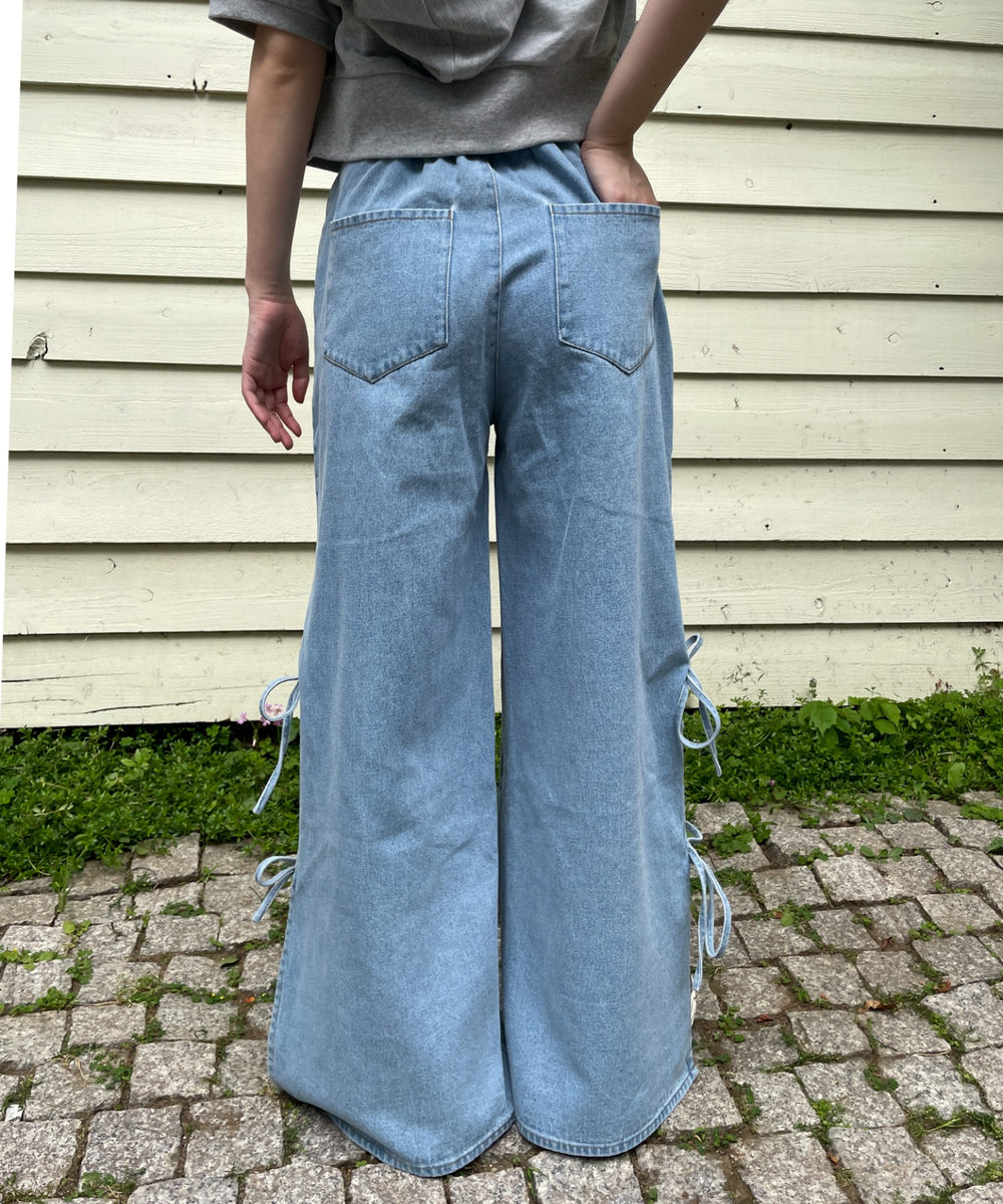 デニム淡　モデル:155cm M着用