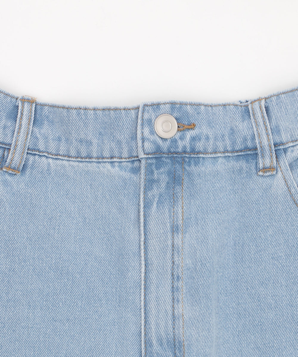 サマーデニムサイドリボンパンツ