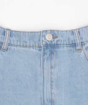 サマーデニムサイドリボンパンツ