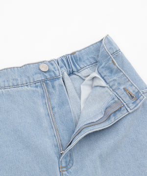サマーデニムサイドリボンパンツ