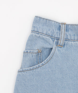 サマーデニムサイドリボンパンツ