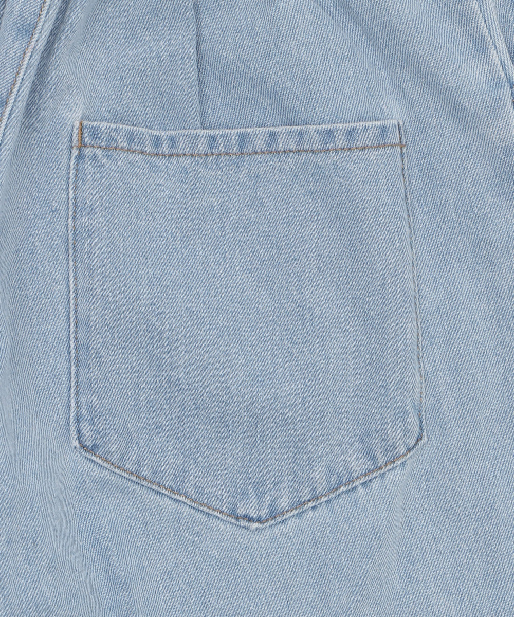 サマーデニムサイドリボンパンツ