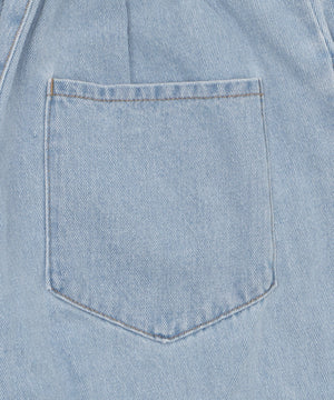 サマーデニムサイドリボンパンツ