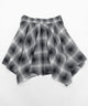 チェックシャツイレヘムミニスカート