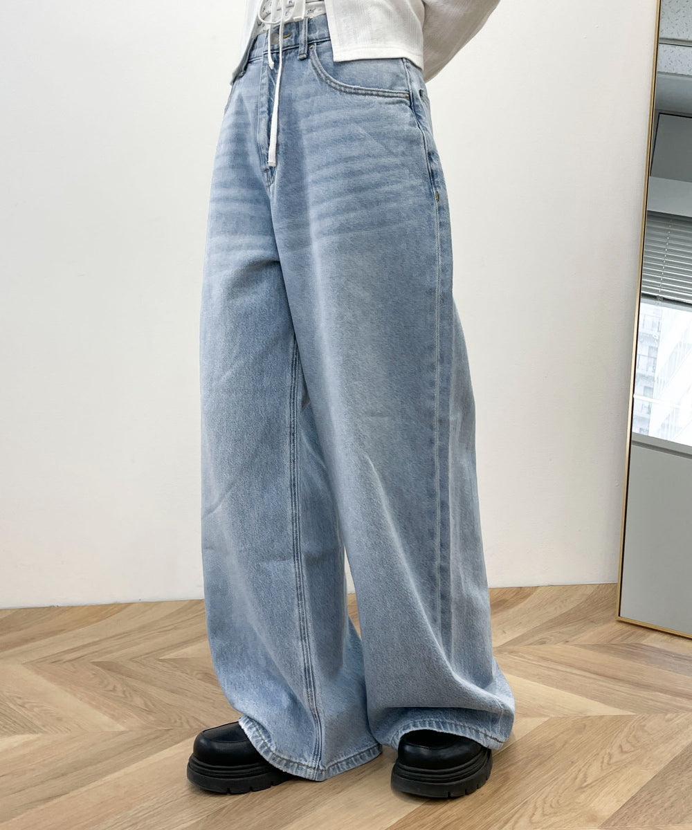 デニム淡 モデル：157cm M着用