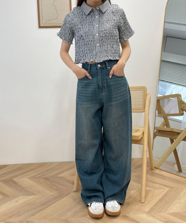 ❗️((.:＊・゜うーずまかっぱ☆。.:＊))❗️ デニムワイドパンツ サマーデニムルーズワイドパンツ｜WEGO（ウィゴー） – WEGO