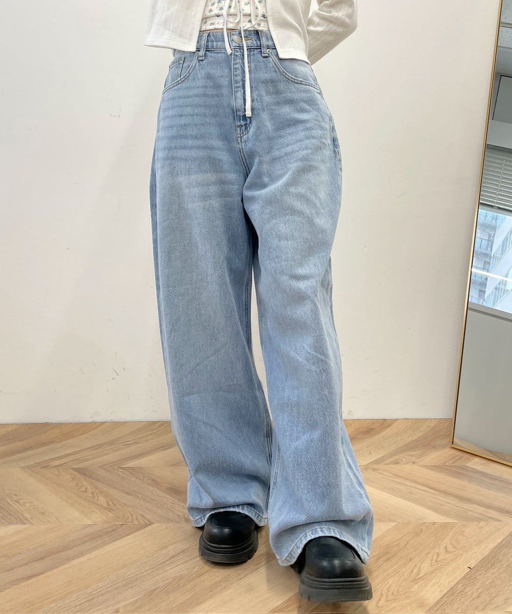 デニム淡 モデル：157cm M着用