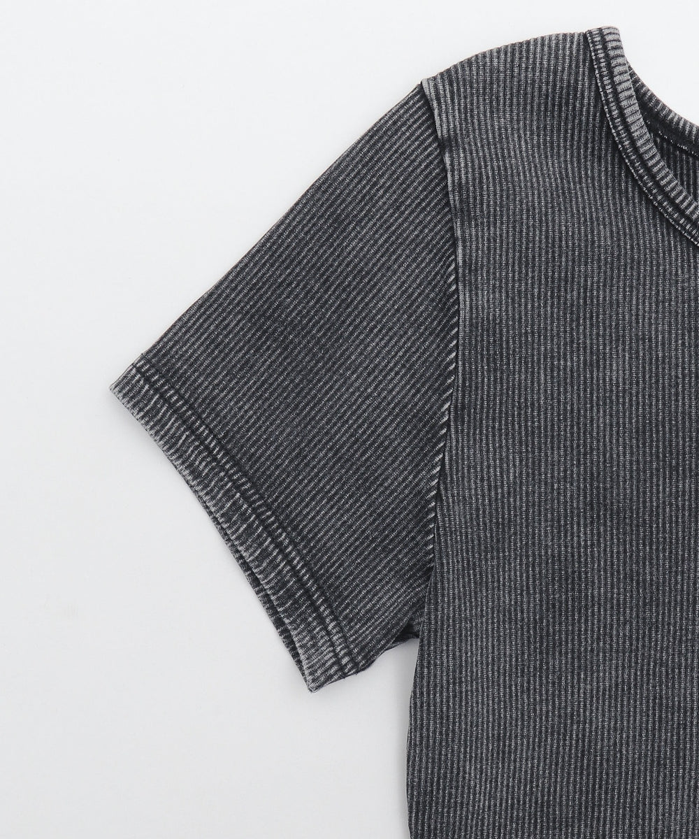 ヴィンテージウォッシュコンパクトリブT