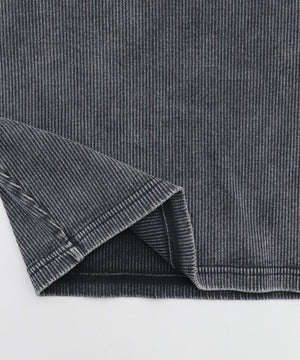 ヴィンテージウォッシュコンパクトリブT