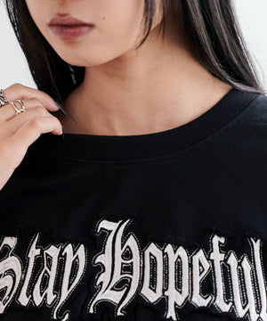 グラフィックサイドドロストショートT