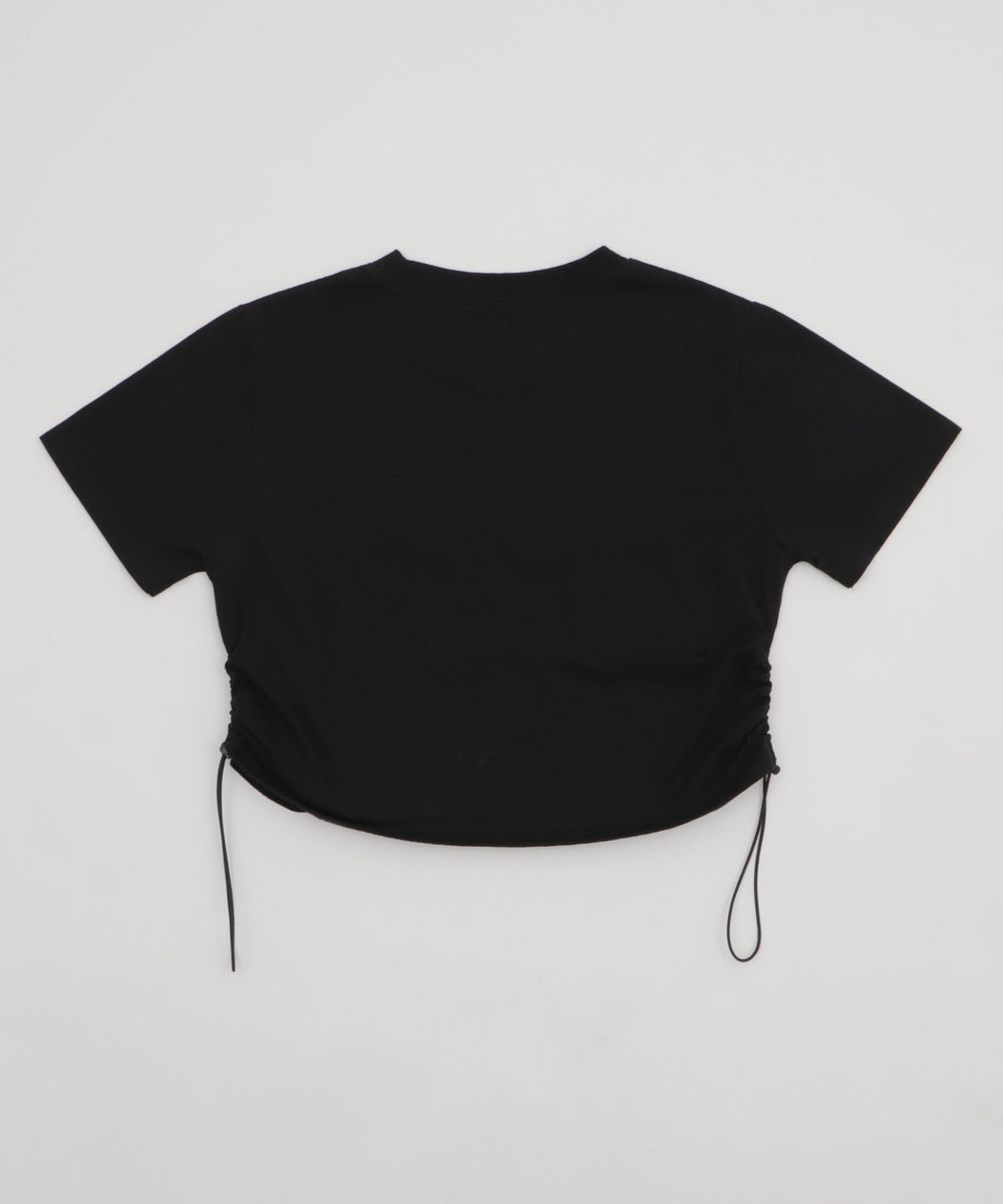 グラフィックサイドドロストショートT