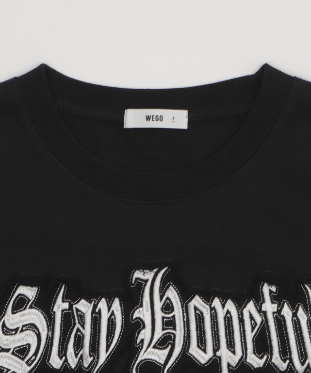 グラフィックサイドドロストショートT