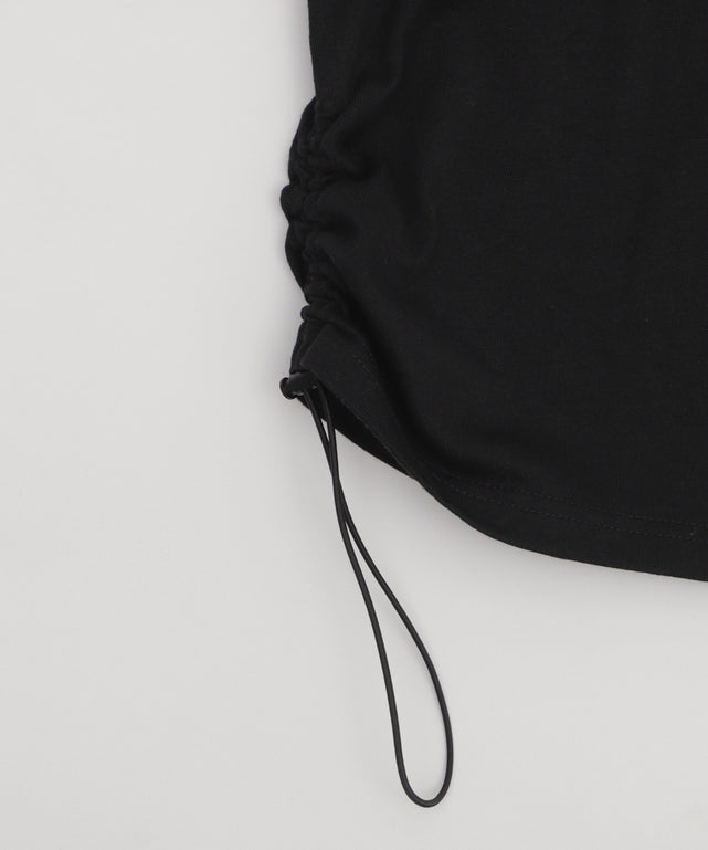 グラフィックサイドドロストショートT