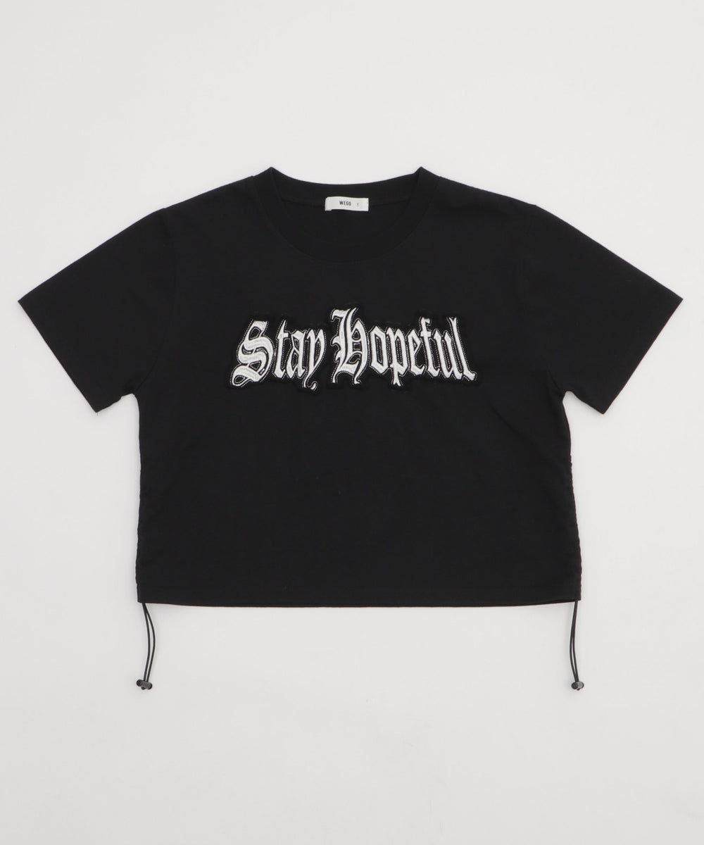 グラフィックサイドドロストショートT