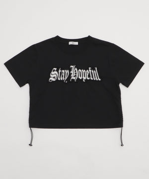 グラフィックサイドドロストショートT