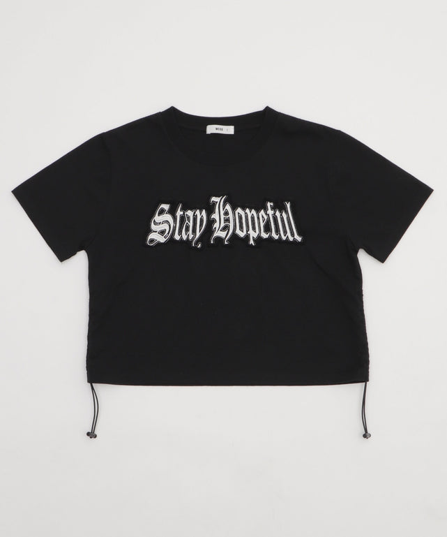 グラフィックサイドドロストショートT