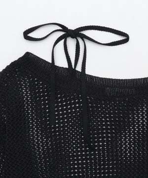 2WAYオフショルメッシュニット