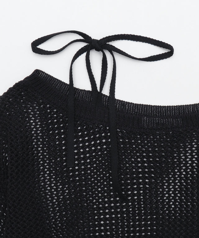 2WAYオフショルメッシュニット