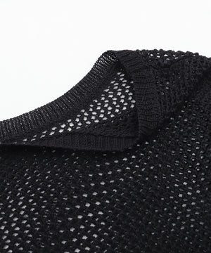 2WAYオフショルメッシュニット