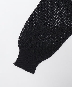 2WAYオフショルメッシュニット